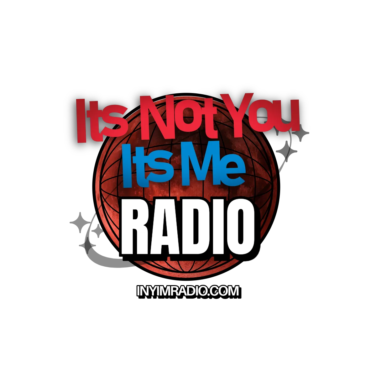 INYIM Radio primary logo with basketball graphic and It’s Not You It’s Me Radio text