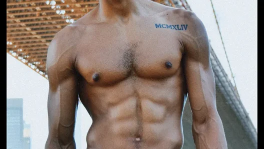 Brazilian model Jonas Barros posing in a sleek portrait for MMSCENE PORTRAITS