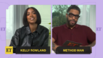 Kelly Rowland and Method Man promoting RelationshipGoals film