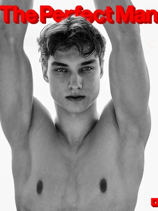 Model Samuel Trif in salty saucy editorial shot by Ferran Casanova