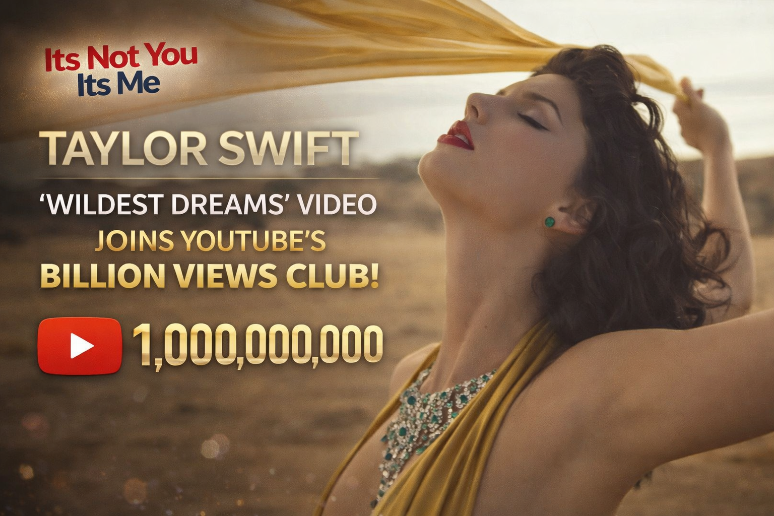 Taylor Swift in the cinematic ‘Wildest Dreams’ music video directed by Joseph Kahn