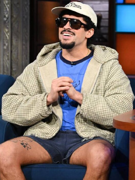 Bad Bunny taking the Colbert Questionert on The Late Show with Stephen Colbert