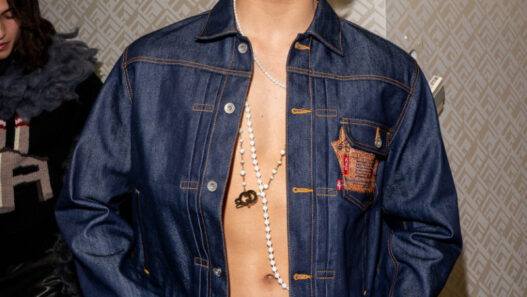 Backstage at Doublet FW26 photographed by Edward Wendt for Fucking Young during Paris Fashion Week