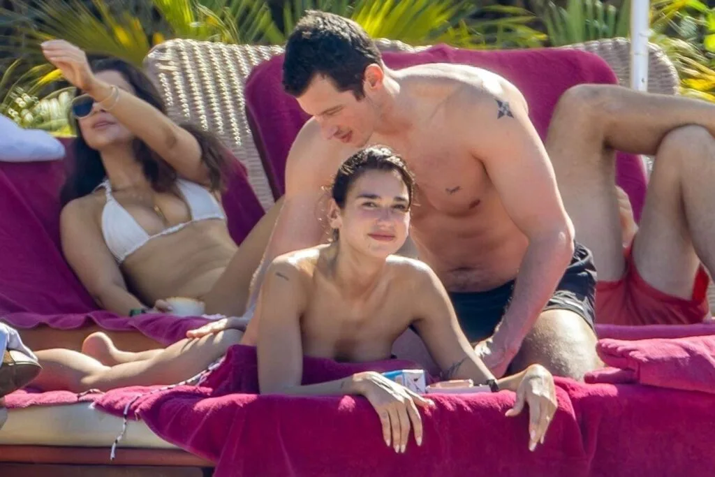 Dua Lipa and Callum Turner photographed together during a public outing