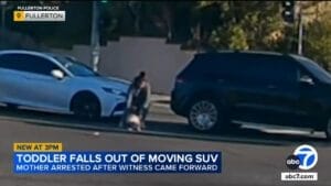 Woopsies…Mother Arrested After Toddler Falls Out of Moving Auto!