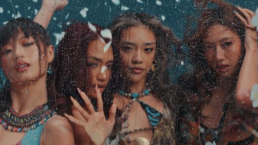 Indonesian girl group no na performing in the “work” music video