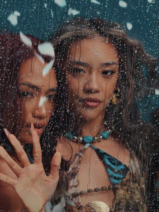 Indonesian girl group no na performing in the “work” music video