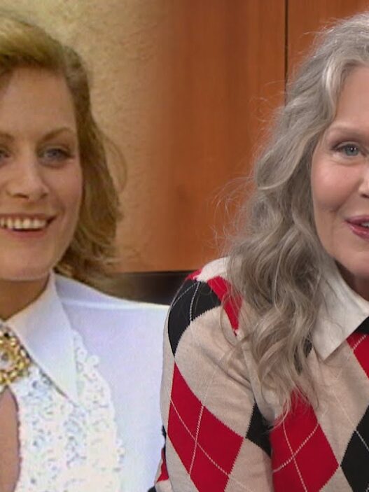 Beverly D’Angelo reacting to classic Vacation behind‑the‑scenes footage