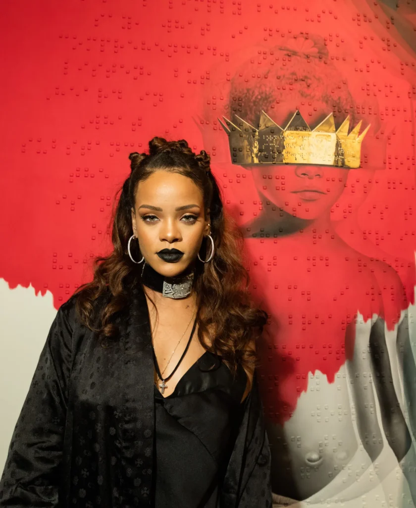 Rihanna celebrating the 10th anniversary of ANTI with new RIAA certifications