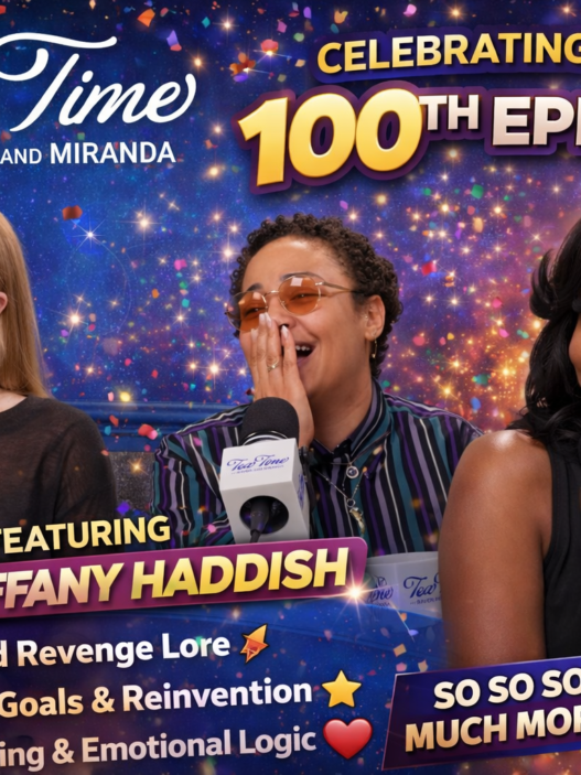 Tea Time with Raven and Miranda celebrates its 100th episode featuring Tiffany Haddish in a festive studio setting