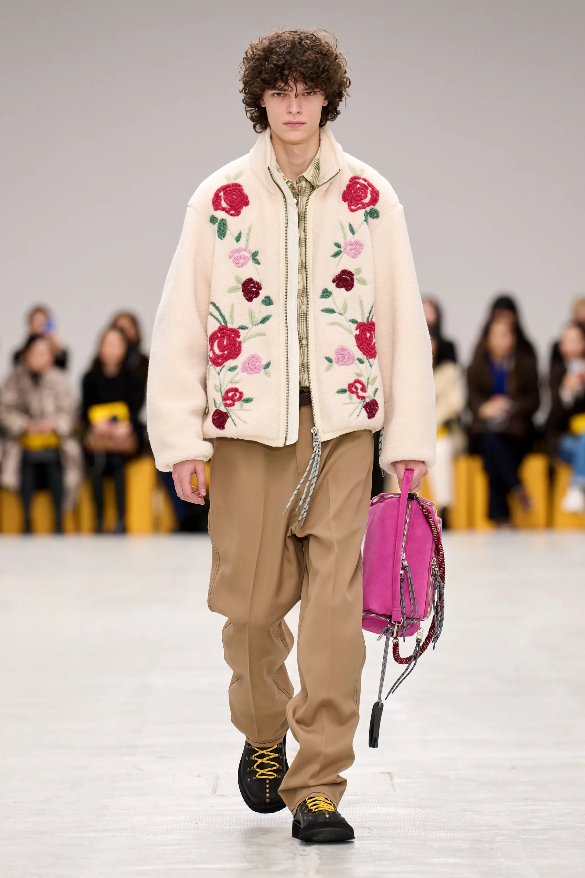 Runway looks from Onitsuka Tiger’s Fall/Winter 2026 collection inspired by the Japanese aesthetic concept of “Ma”