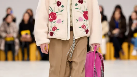 Runway looks from Onitsuka Tiger’s Fall/Winter 2026 collection inspired by the Japanese aesthetic concept of “Ma”