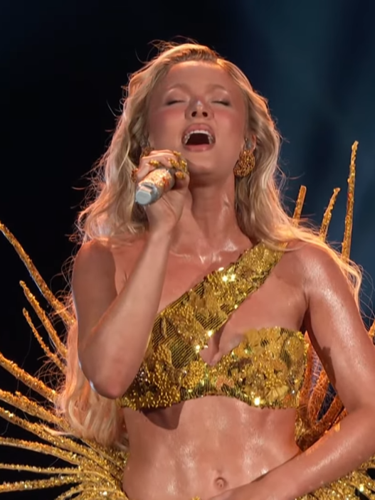 Zara Larsson performs a full-band version of her Grammy-nominated song Midnight Sun during the Grammy Premiere Ceremony