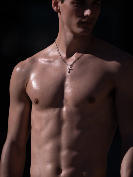 Editorial portrait featuring models Uri Carbonell, Marc Carbonel, Edu Muñoz, Miquel Villena, Moha Gaye and Serghei P. photographed by Joel Escalonilla