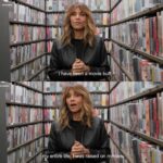 Halle Berry selecting films inside the Criterion Closet during her episode of “Closet Picks.”