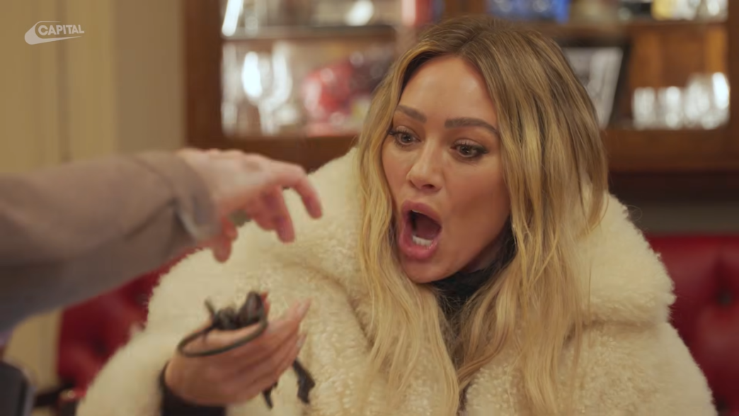 Hilary Duff during her Capital FM ‘British Days Out’ interview discussing British culture and new music.