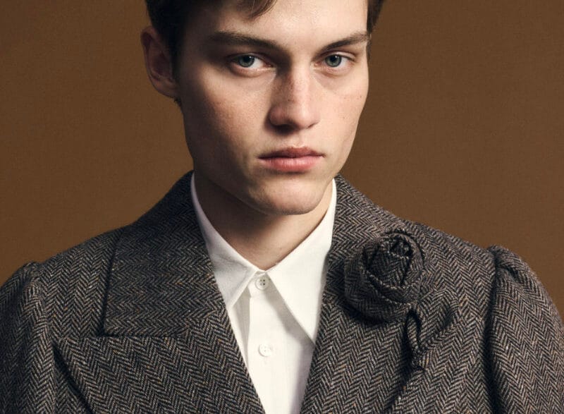 Model wearing a look from Viviano’s Fall/Winter 2026 collection.