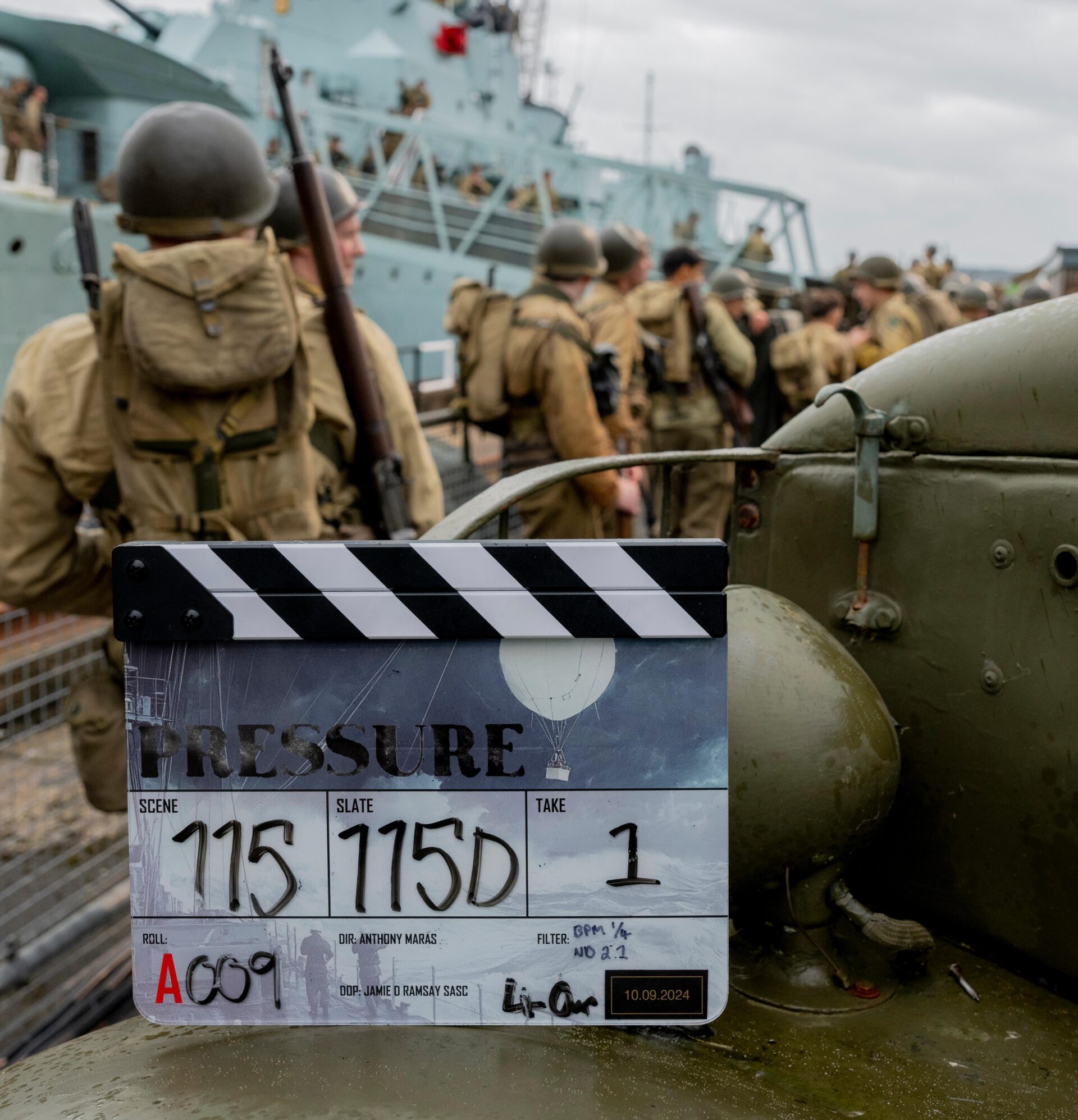 Brendan Fraser as General Dwight D. Eisenhower in the World War II drama Pressure.