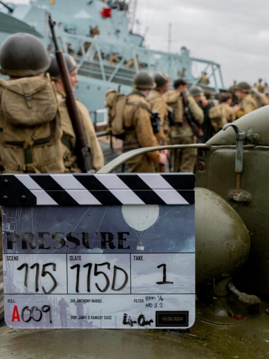 Brendan Fraser as General Dwight D. Eisenhower in the World War II drama Pressure.