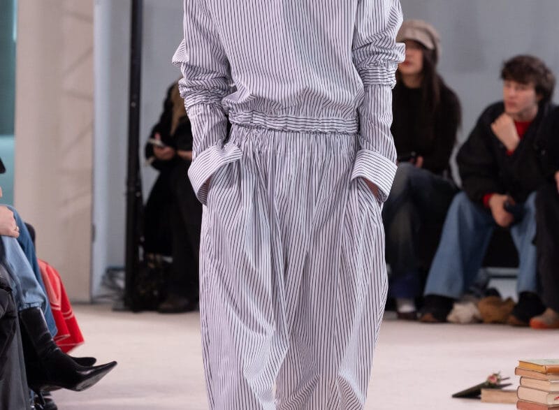 MARKE F/W 2026 “The Owl” runway look with sculptural tailoring