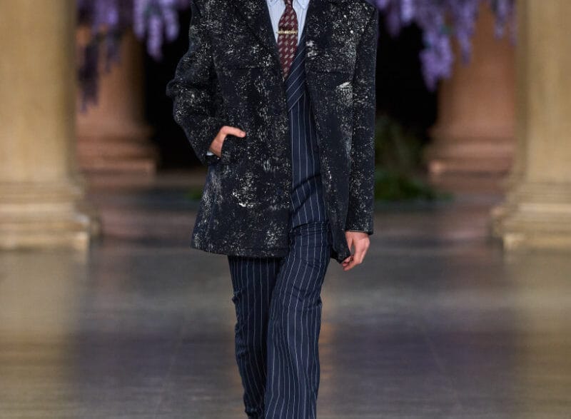 Runway look from Mithridate’s Fall/Winter 2026 “Threads of Osmosis” collection by Daniel Fletcher