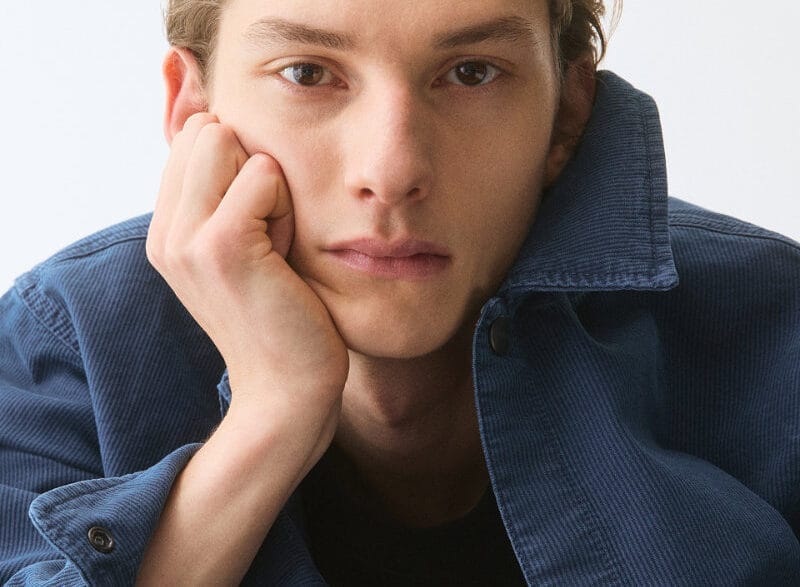 Look from Carhartt WIP’s S/S 2026 Look Book featuring updated workwear silhouettes and seasonal tones
