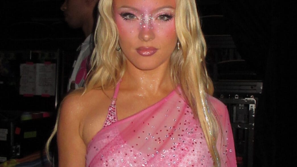 Zara Larsson reacting on TikTok to her constantly changing Wikipedia profile photo.