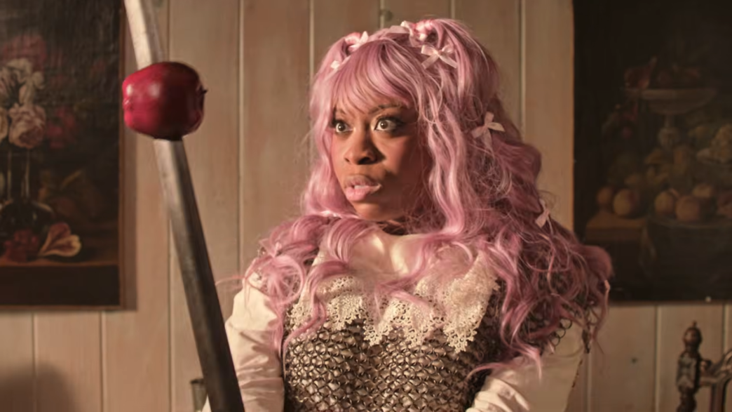 Hemlocke Springs in the music video for “be the girl!” from her debut album.