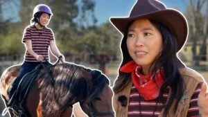 Learning To Ride a Horse for Lunar New Year W/ Awkwafina