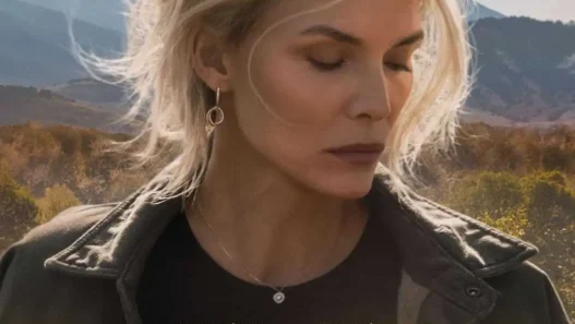 Michelle Pfeiffer and Kurt Russell in the Paramount+ series “The Madison,” set against Montana’s Madison River Valley