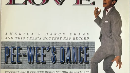 Joeski Love performing in the 1986 music video for “Pee‑Wee’s Dance.”