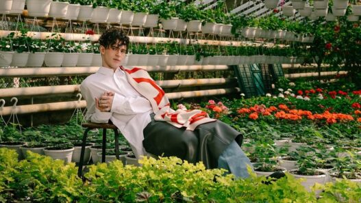 Mikhail Shaidorov photographed for Tatler Kazakhstan in a fashion editorial setting