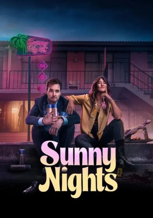 Will Forte and D’Arcy Carden in the comedy series Sunny Nights debuting on Hulu