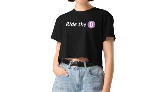 Los Angeles Metro’s “Ride the D” promotional t‑shirt encouraging riders to use the D Line subway extension