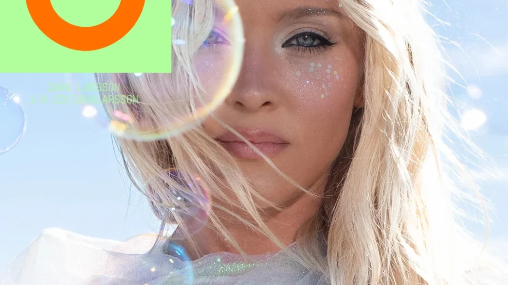 Zara Larsson in a sheer Ludovic de Saint Sernin SS26 lace gown for i‑D Magazine, photographed by Yasmine Diba.