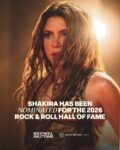 Shakira reacts to her Rock & Roll Hall of Fame nomination in a new interview.