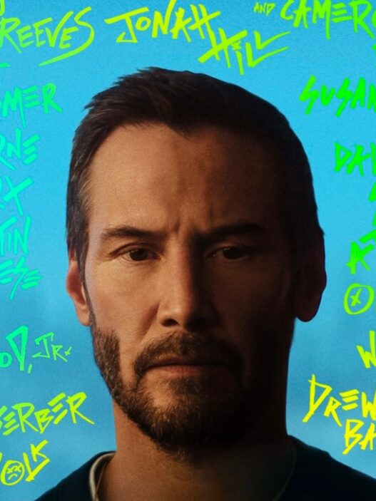 Keanu Reeves as Reef Hawk in Apple TV’s dark comedy Outcome.