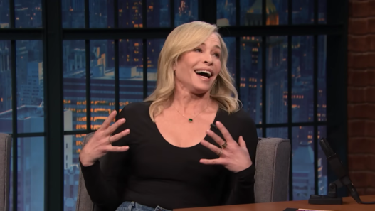 Chelsea Handler on Late Night with Seth Meyers discussing Antarctica and her psychedelic work trip.