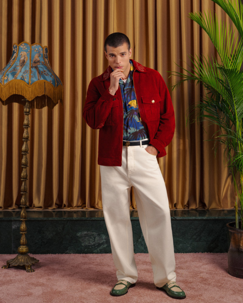 Look from Drôle de Monsieur’s “Il Leone” Spring/Summer 2026 video campaign.