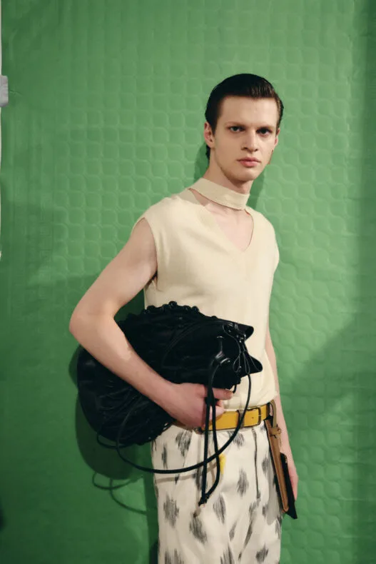 Pablo Erroz FW26 backstage photographed by Julio Feroz