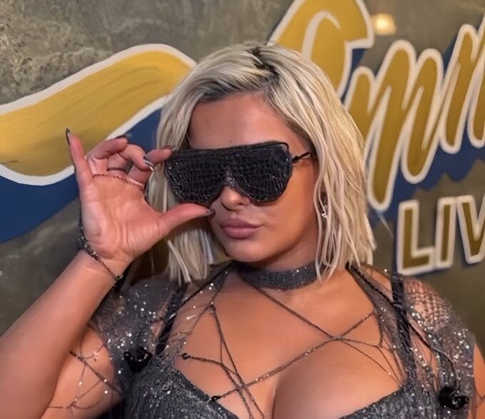 Bebe Rexha performing “New Religion” on Jimmy Kimmel Live.