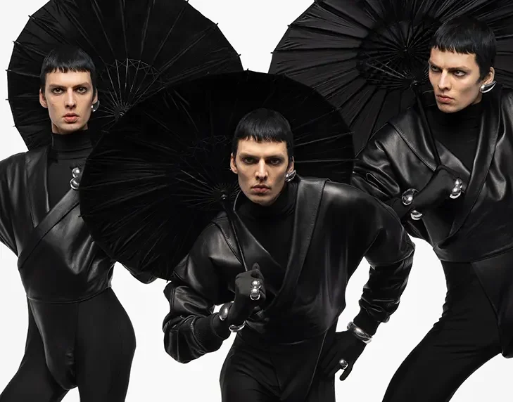 Leon Dame in Jean Paul Gaultier JUNIOR S/S 2026 campaign