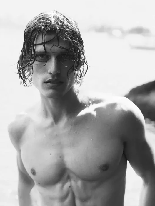 Model Massimo Wright photographed by Pat Supsiri for MMSCENE Magazine.