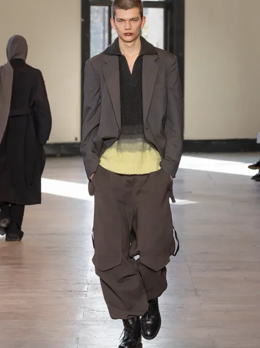 Look from the UJOH Fall/Winter 2026-27 menswear collection at Paris Fashion Week.