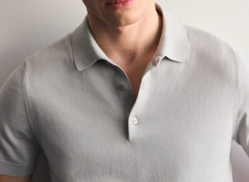 Valentin Humbroich modeling Mango Spring 2026 menswear.