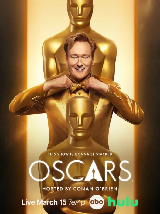 The 98th Academy Awards hosted by Conan O’Brien, airing live on ABC and streaming on Hulu.
