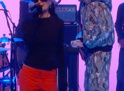 Fckers performing “I Like It Like That” during their U.S. TV debut on The Tonight Show.*