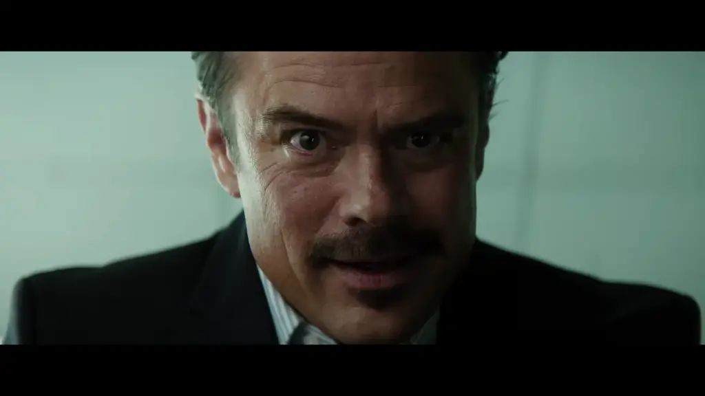 Close-up of a man in a scene from the comedy Preschool