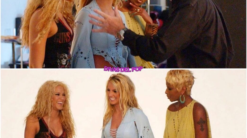 Shakira, Mary J. Blige, and Britney Spears on their 2002 Rolling Stone cover shoot photographed by Albert Watson.