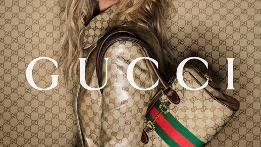 Kate Moss in Gucci’s “Beauty and the Bag” Borsetto campaign shot by Mert & Marcus